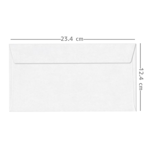 SOBRE BLANCO OFICIO12,4X23,4 CM